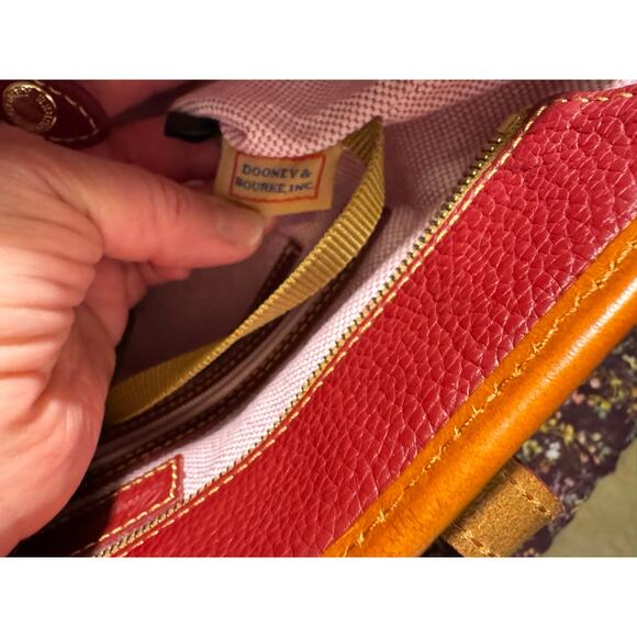 Dooney and Bourke two-tone pebble, leather tote - Picture 5 of 9